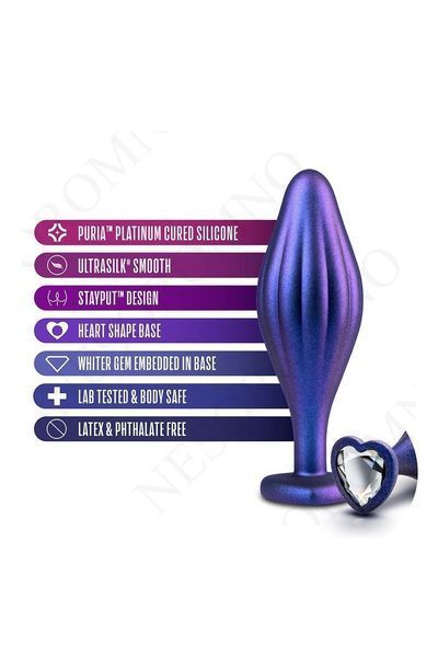 Хвиляста анальна пробка Blush Anal Adventures Matrix зі стимулюючим дизайном, фіолетова BL331848 фото