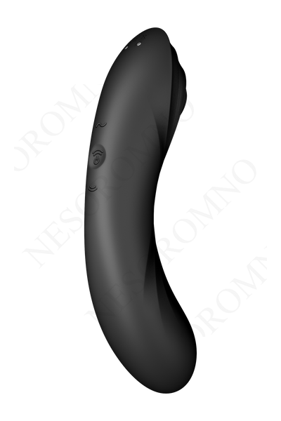 Подвійний вібратор із вакуумною стимуляцією Satisfyer Curvy Trinity 4 чорний T360362 фото