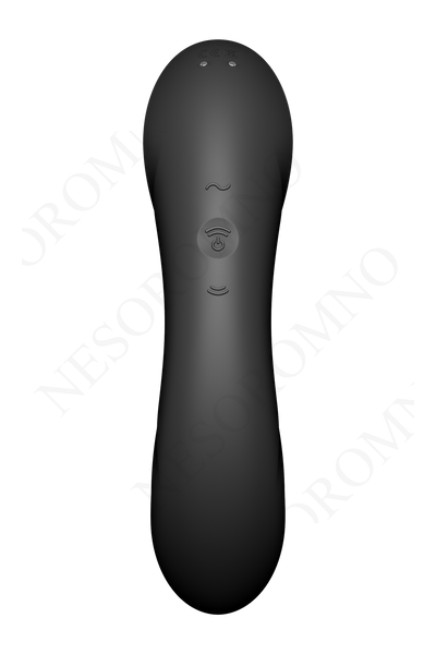 Подвійний вібратор із вакуумною стимуляцією Satisfyer Curvy Trinity 4 чорний T360362 фото