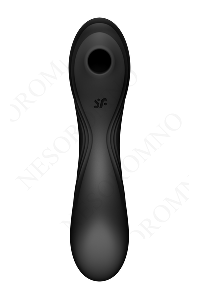 Подвійний вібратор із вакуумною стимуляцією Satisfyer Curvy Trinity 4 чорний T360362 фото