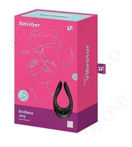 Вібромасажер для двох Satisfyer Endless Joy, чорний T360086 фото