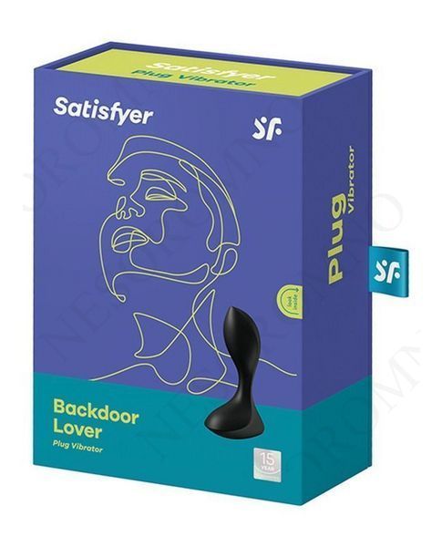 Анальна пробка з вібрацією Satisfyer Backdoor Lover, чорний T360165 фото