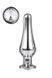DT21824 анальна пробка конічної форми Dream Toys GLEAMING LOVE SILVER PLEASURE PLUG M  DT21824 фото 1