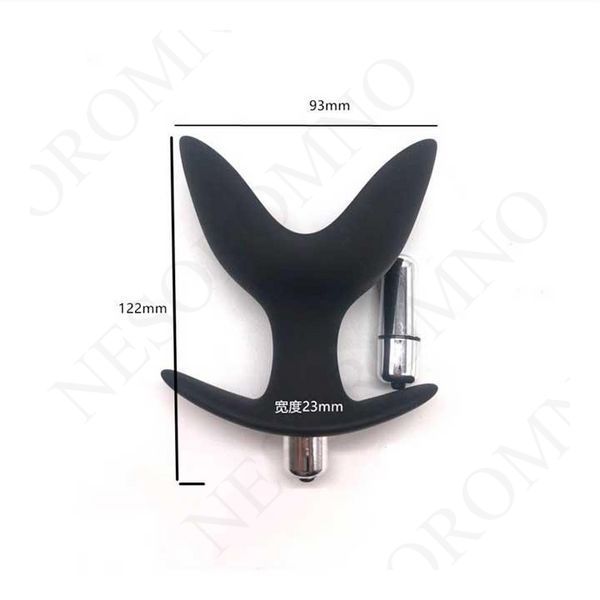 Анальна пробка-розширювач з вібрацією Black Velvets Vibrating Anchor Plug XL - 12,2*9,3 см- Анальні іграшки X0000671 фото