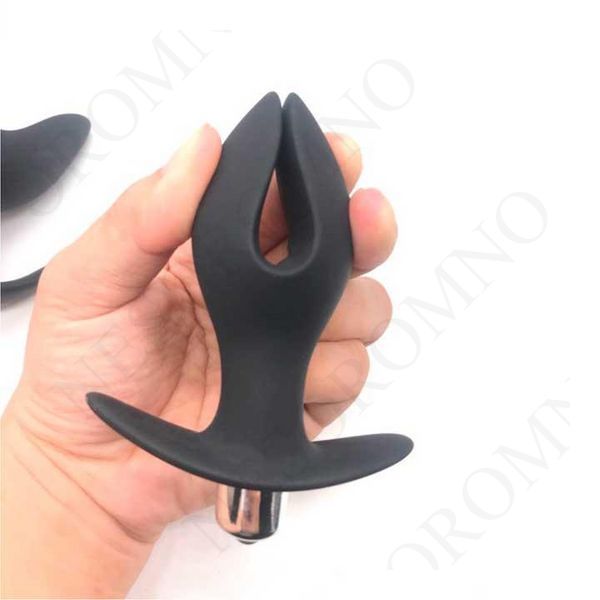 Анальна пробка-розширювач з вібрацією Black Velvets Vibrating Anchor Plug XL - 12,2*9,3 см- Анальні іграшки X0000671 фото