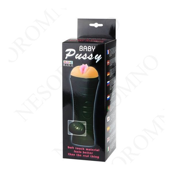 Мастурбатор-вагіна реалістична BAILE Baby Pussy у колбі, 24 &times; 9 см BM-00900T27N фото
