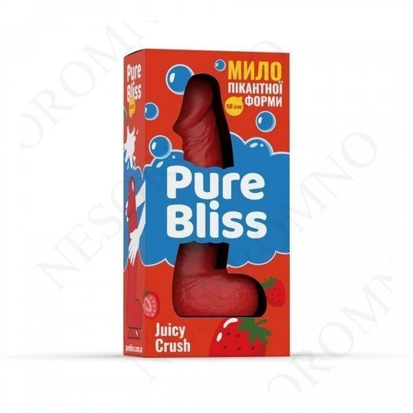 Мило у формі пеніса Pure Bliss Juicy Crush з ароматом ягід, червоне, 18 см PB415030 фото