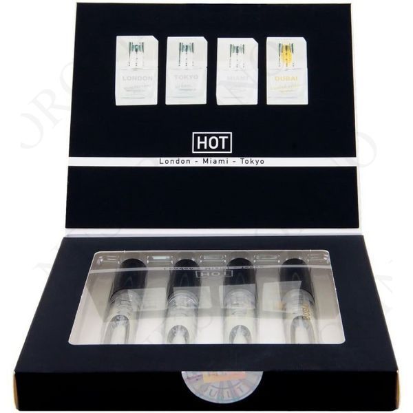Набір парфумів для чоловіків з феромонами HOT LMTD Pheromone Perfume Мen, 4x5 мл HOT55401 фото
