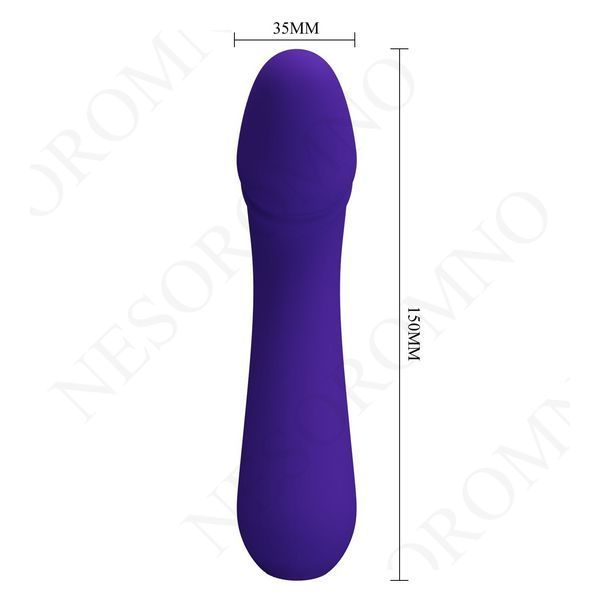 Вібратор для точки G Pretty Love Cetus фіолетовий, 15 х 3.5 см BI-014723-3 фото