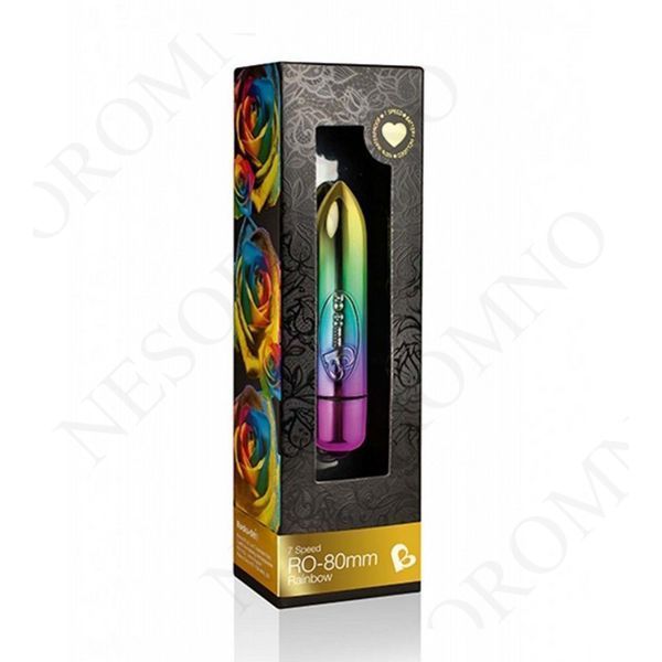Вибропуля Rocks-Off 7 Speed Ro-80Mm Rainbow Bullet Vibrator 8х1.6 см RO12866 фото