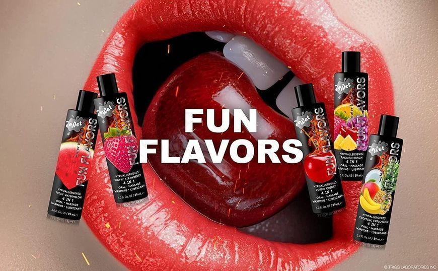 Розігрівач лубрикант Wet Fun Flavors Tropical Fruit Explosion (мультифрукт) 30 мл WT43083 фото