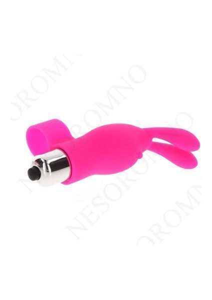 Вібратор на палець із кроликом TOY JOY рожевий, 10 х 2.6 см TJ10112 фото