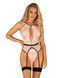 Мереживне боді Obsessive Lilines body L/XL 411568 фото 1