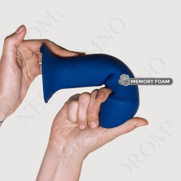 Фалоімітатор термореактивний Adrien Lastic Hitsens 1 на присосці, синій AL24035 фото
