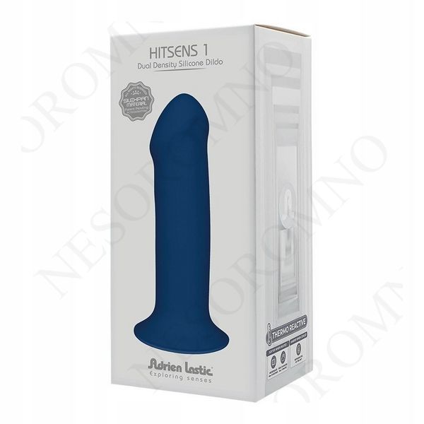 Фалоімітатор термореактивний Adrien Lastic Hitsens 1 на присосці, синій AL24035 фото