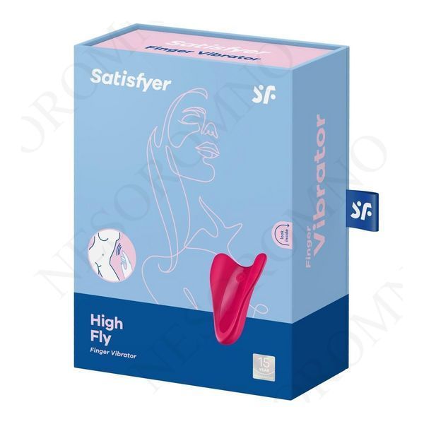 Вібратор ергономічної форми на палець Satisfyer High Fly червоний  T360136 фото