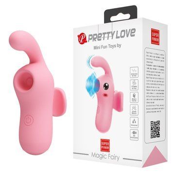 Стимулятор для клітора Pretty Love Magic Fairy на палець, рожевий, 9.1 см BI-300086 фото