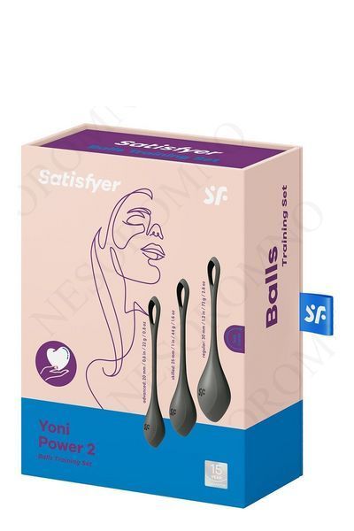 Набір вагінальних кульок Satisfyer Yoni Power 2 чорний T360188 фото