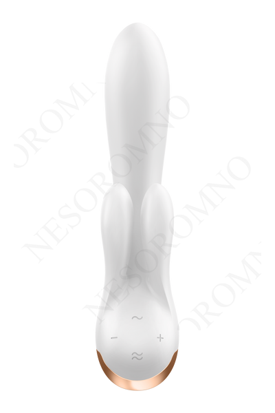 Подвійний смарт-вібратор SATISFYER DOUBLE FLEX білий T360386 фото