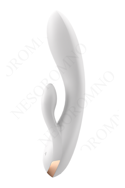 Подвійний смарт-вібратор SATISFYER DOUBLE FLEX білий T360386 фото