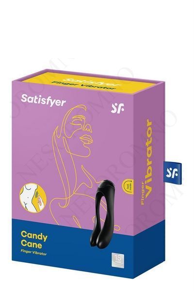 Універсальний міні вібратор Satisfyer Candy Cane чорний T360138 фото