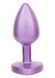 Анальная пробка CalExotics Diamond Heart Plug Small, фіолетова, 5,7 &times; 3,2 см CE16516F фото 4