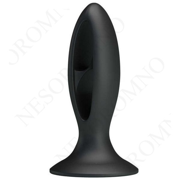Анальна пробка з присоскою Fabulous Silicone, чорна 03293/LKS202 фото