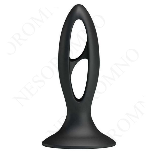 Анальна пробка з присоскою Fabulous Silicone, чорна 03293/LKS202 фото