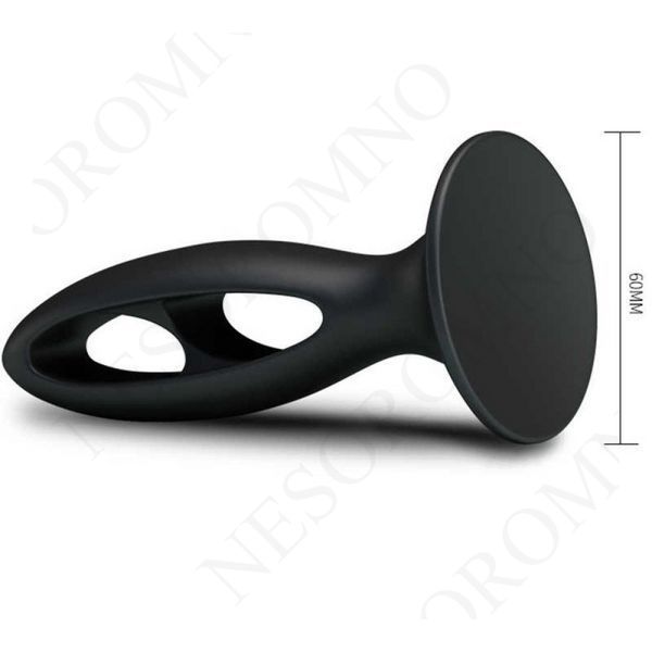 Анальна пробка з присоскою Fabulous Silicone, чорна 03293/LKS202 фото