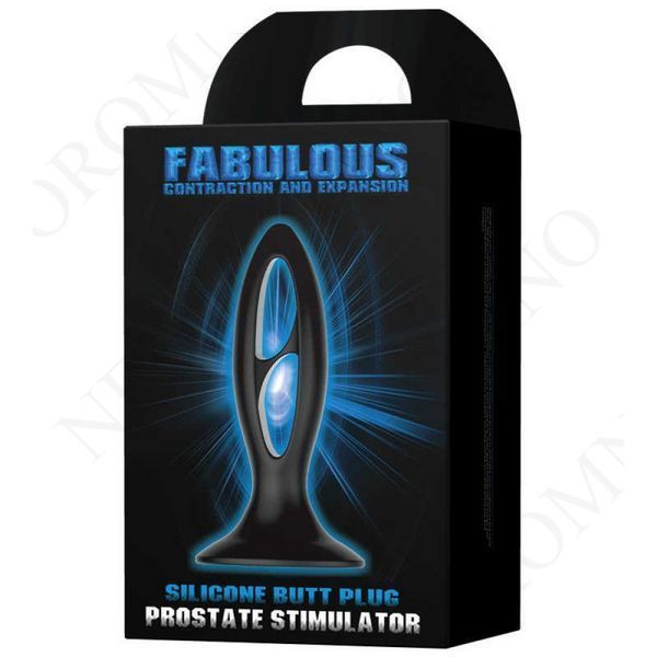 Анальна пробка з присоскою Fabulous Silicone, чорна 03293/LKS202 фото