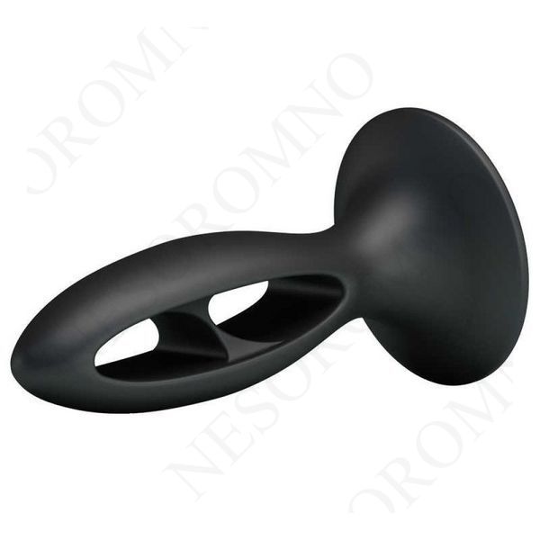 Анальна пробка з присоскою Fabulous Silicone, чорна 03293/LKS202 фото