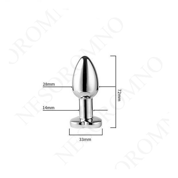 Сталева смарт анальна пробка, що світиться Magic Motion Equinox USB з Д/К - 7,2*2,8 см &mdash; Анальні іграшки X0000842 фото