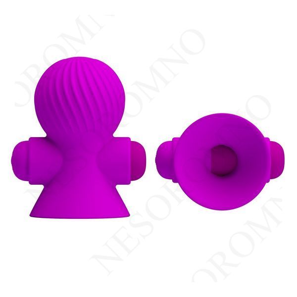 Вібростимулятори для сосків PRETTY LOVE Nipple Sucker,фіолетові BI-014545-1 фото