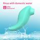 Вібратор із кліторальним стимулятором із язичком Every Night Toys Jen, зелений, 10 режимів вібрації 42073 /YAI707T-001 фото 6