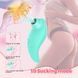 Вібратор із кліторальним стимулятором із язичком Every Night Toys Jen, зелений, 10 режимів вібрації 42073 /YAI707T-001 фото 7