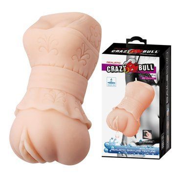 Реалістичний мастурбатор вагіна Crazy Bull із кібершкіри, 15&times;7 см 66030248 фото