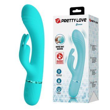 Вібратор-кролик Pretty Love Scocco, блакитний, 20 х 3.6 см BW-500060-1 фото