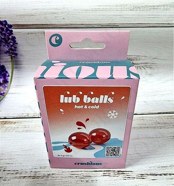Бразильські вибухові кульки для масажу Crushious Lub Balls Hot&Сold з ефектом холоду та тепла CR151734 фото