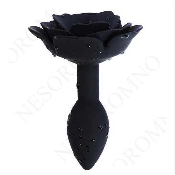 Анальна пробка SILICON ROSE - Чорний - 11*3 см - Анальні іграшки X0000633-2 фото