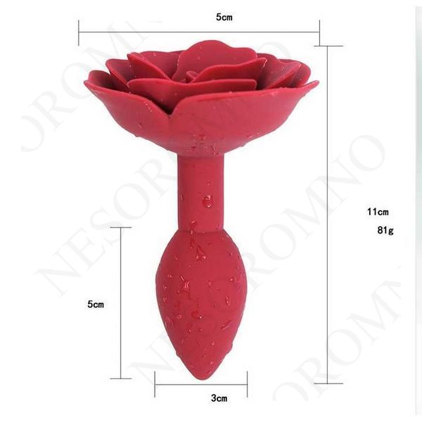 Анальна пробка SILICON ROSE - Чорний - 11*3 см - Анальні іграшки X0000633-2 фото