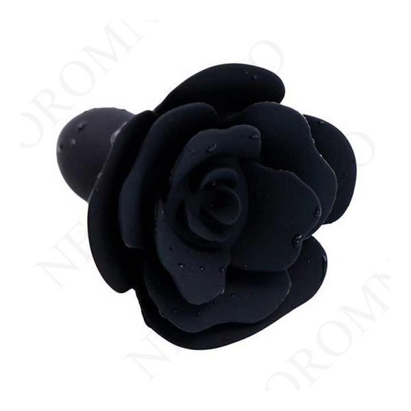 Анальна пробка SILICON ROSE - Чорний - 11*3 см - Анальні іграшки X0000633-2 фото