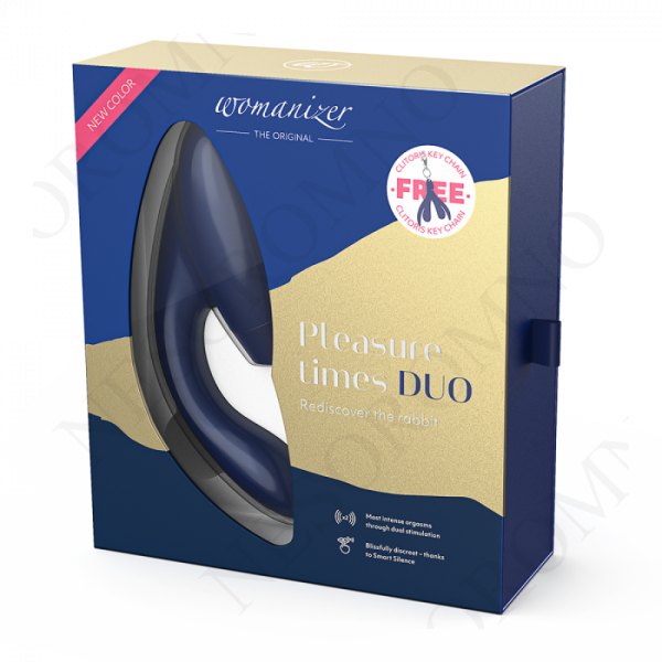 Інноваційний безконтактний стимулятор Womanizer Duo Blueberry W44056 фото
