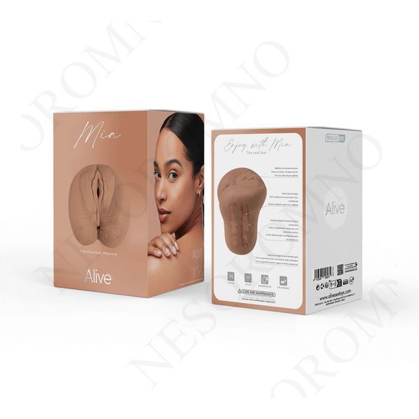 Мастурбатор реалістичний Alive Mia вагін та анус, бежевий, XL AV30897 фото