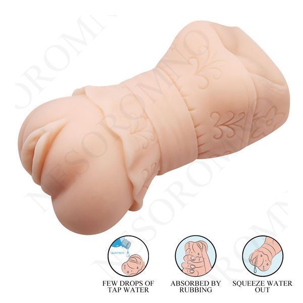 Реалістичний мастурбатор вагіна Crazy Bull із кібершкіри, 15&times;7 см 66030248 фото