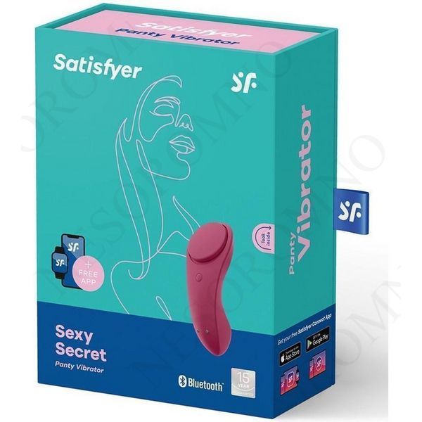Вібратор у трусики з функцією керування смартфоном Satisfyer Sexy Secret червоний T360134 фото