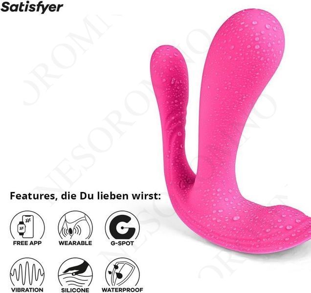 Подвійний вібратор Satisfyer Top Secret+ із додатком, рожевий ST4003429 фото