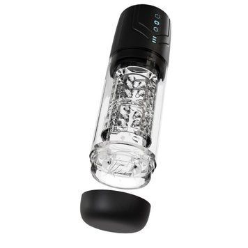Мастурбатор Blush M For Men Whirlwind Pro з ротацією та всмоктуванням, прозорий BL70476SH фото