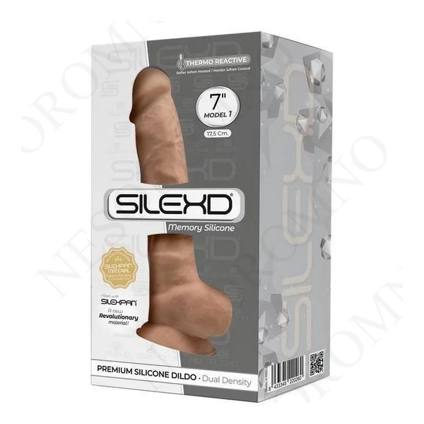 Фалоімітатор термореактивний з присоскою SilexD Model 1 бежевий SL220260 фото