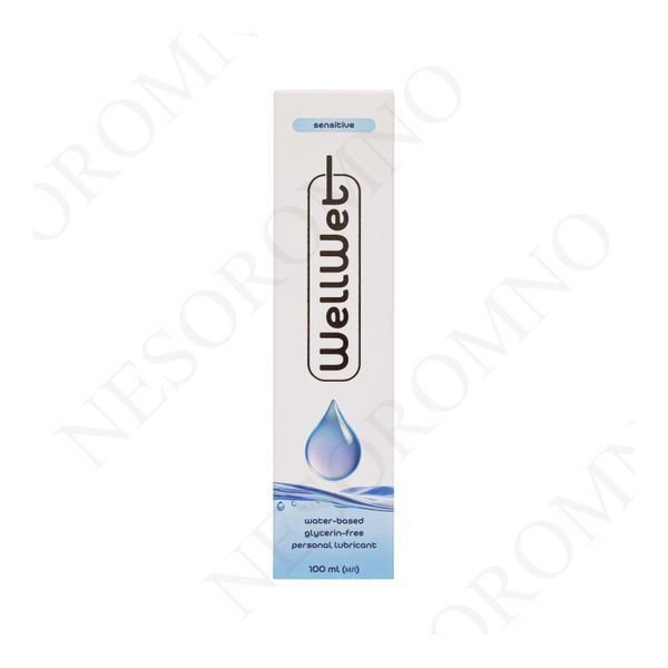 Лубрикант на водній основі Sensitive Без гліцерину WellWet 100 ml WV100LS фото