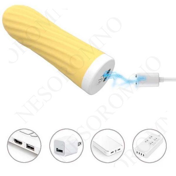 Мінівібратор &laquo;Rechargeable Silicone Touch&raquo; 10 режимів вібрації жовтий X0000984-2 фото